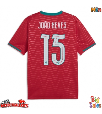 Portugal Joao Neves #15 Replica Home Stadium Shirt World Cup 2026 Short Sleeve
